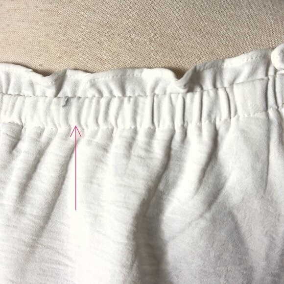 Morgan Claire Multi White Off Shoulder Ric-Rac Trimmed Ruffled Tiered Top Size S - Picture 10 of 10